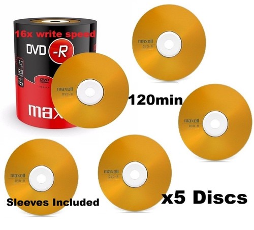 Maxell dvd blank discs - 5x,