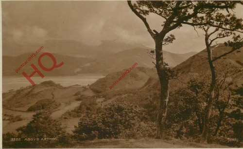 Picture postcard above arthog - picture,