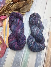 2x Boho Hand Spun Art Yarn