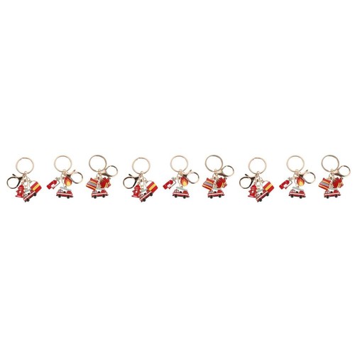 Pcs fire key ring enamel - key, ring,
