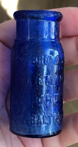 Antique bromo seltzer cobalt - antique, bromo-seltzer