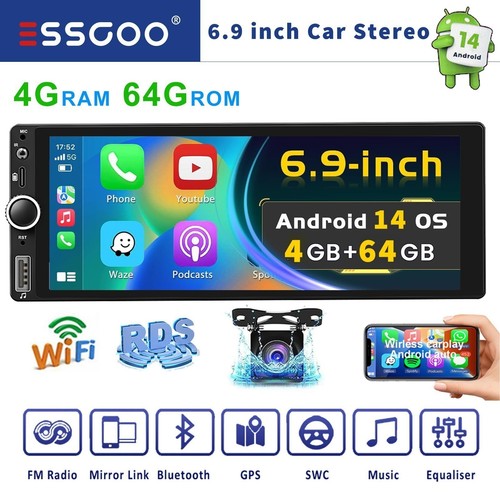 Single 1din carplay car stereo - single,