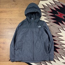 The North Face Hyvent Grey Fleece Lined Coat Outdoor Boys 10/12 Years