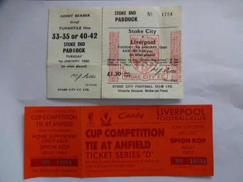 Liverpool unused tickets - unused,
