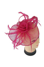 Women Flower Fascinator Headband Clip Hat Sinamay Weddings Race Prom Royal Ascot