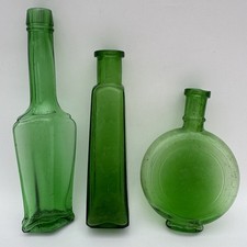 3  Old Beautiful Green Vintage