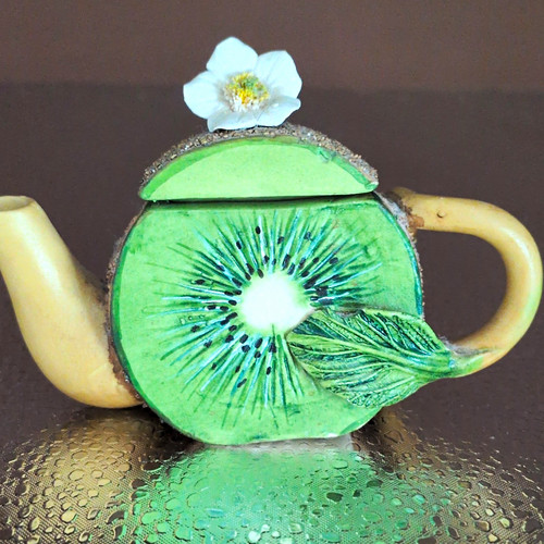 Orchid kiwi fruit - kiwi, ceramic
