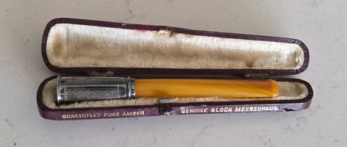 Vintage silver and amber - silver,