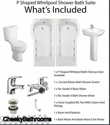 Shape whirlpool showerbath - p,
