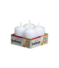 PACK OF 4 BOLSIUS WHITE 60MM x