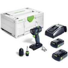 Festool TXS 18 C 3,0-Plus 18V Brushless Drill Driver 2 x 3.0Ah Battery - 577332