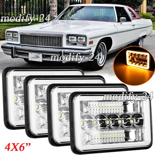 4pcs 4x6 led - 4x6'', headlights