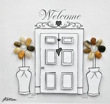 Pebble Art Picture - New Home