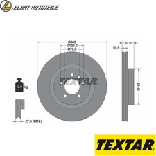 2x BRAKE DISCS 92162005 FOR LAND ROVER RANGE/SPORT DISCOVERY/IV/VAN 4.2L 8cyl