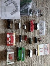 Oo Guage Vehicles +footbridge Post Boxes Railway Staff And People