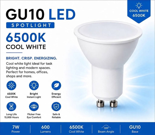Gu10 led bulbs cool white - gu10,