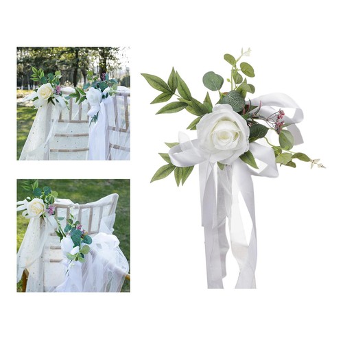 New wedding chair back flower - new,