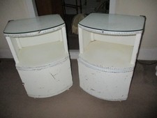 Lloyd loom style bedside