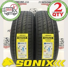 2 X 215 65 16C SONIX 109/107R 215/65R16C BRAND NEW VAN C&B RATED TYRES 2156516C