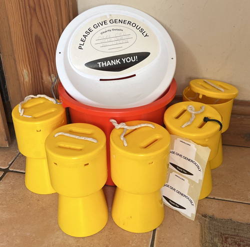 Charity collection donation - charity, x5