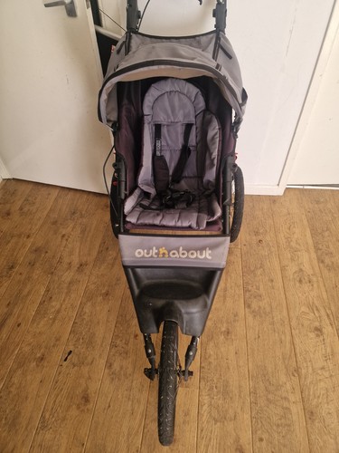 Out about jogging buggy - out,