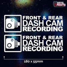2 x FRONT & REAR DASH CAM