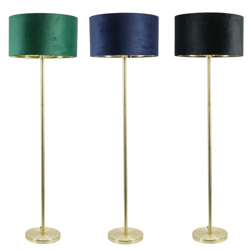 Gold stem floor lamp living - floor,