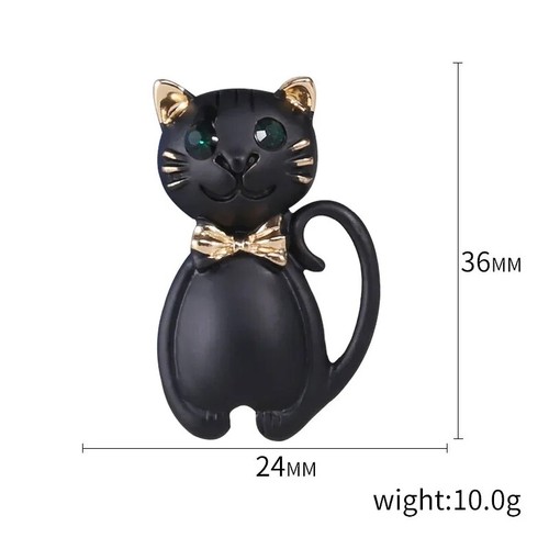 Black lovers brooches - black,