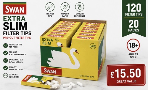Swan extra slim filter tips - swan,