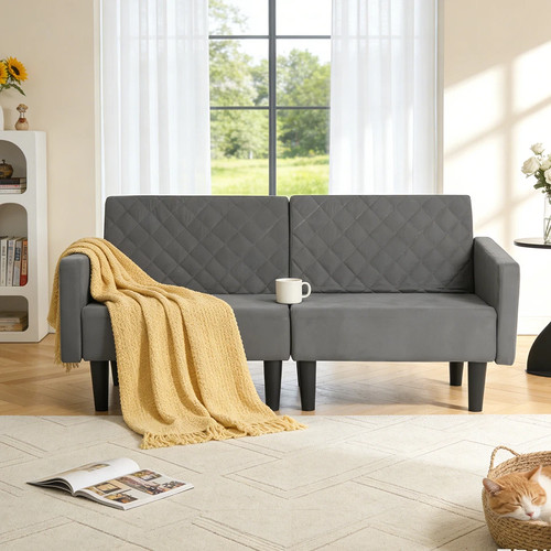 Double fabric sofa - sofa, bed