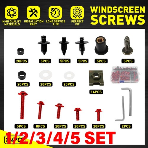 Complete fairing bolts kit - complete,