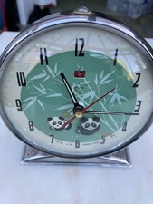 Vintage 1970 Panda Alarm Clock IWO