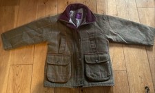 Shire Classic Kids Derby Tweed Jacket Green Hunting Shooting Country Age 6-7