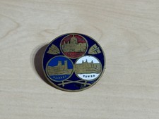Large Antique London Souvenir Enamel Badge Rd94882 St Pauls Westminster Tower