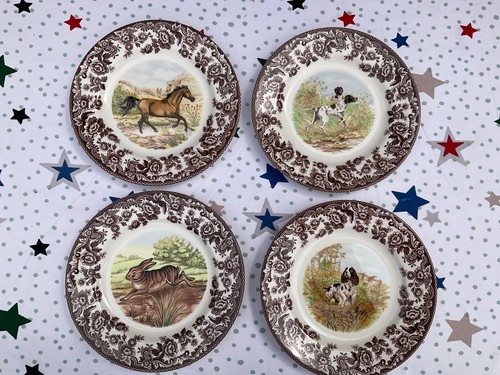 Spode pottery woodland plates - spode,