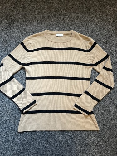 Papaya rib knit striped - papaya, crew