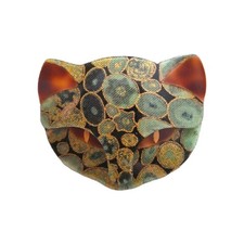  Lea Stein Genuine Brooch - Attilla the cat head. Excellent variety online.