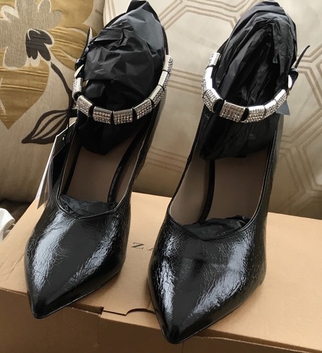 Zara black genuine leather - zara,