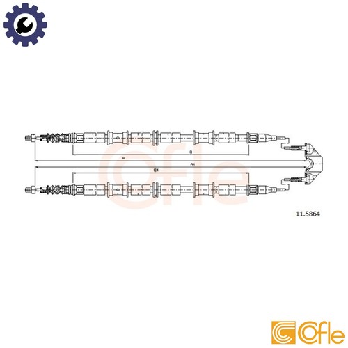 Cable pull parking brake - parking,