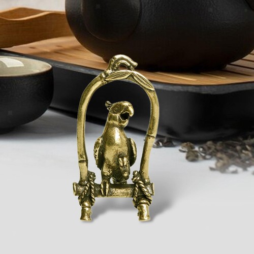 Brass bird sculpture - brass,