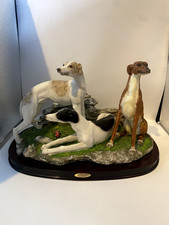 Large Greyhound Dogs Figurine/