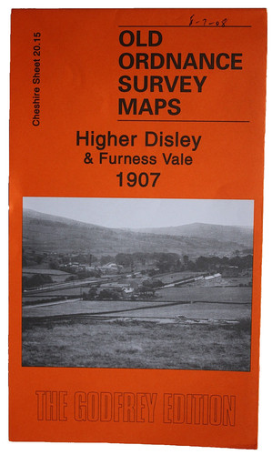 Old ordnance survey map - old, higher