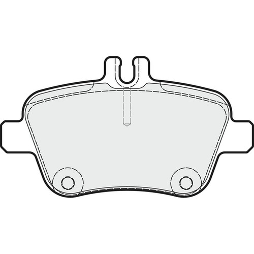 Brake pads set for mercedes - for,
