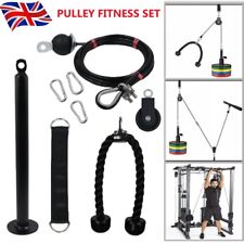 Fitness Pulley Cable System DIY Loading Pin Lifting Triceps Rope Workout Set UK