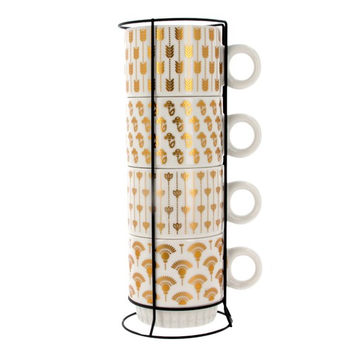 Set stacking mugs coffee - set,