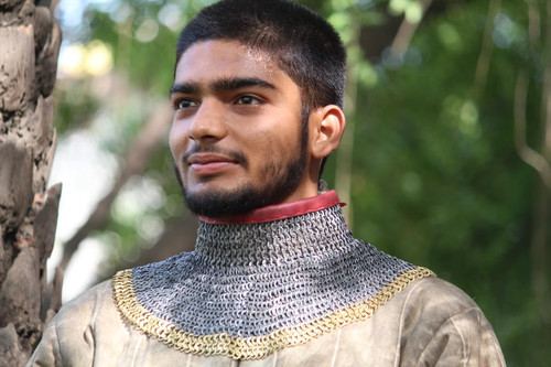 Chainmail armor neck collar - chainmail,