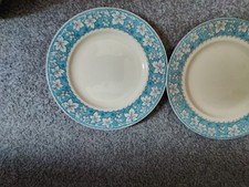Vintage plate blue burleigh
