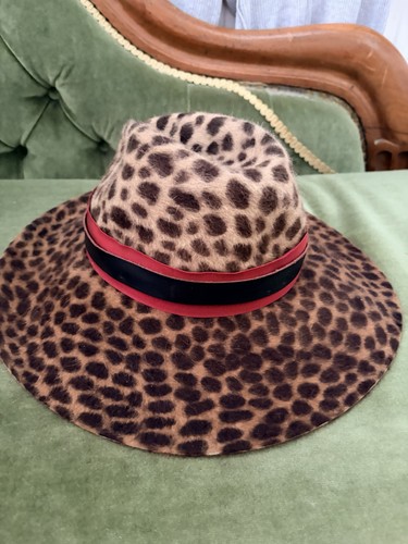 Borsalino leopard print hat - leopard,