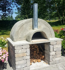 Pizza oven fire - clay, diy