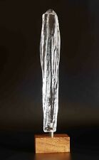 Beautiful 1960's Art Glass Crystal Ice Sculpture by Bengt Edenfalk Skruf Sweden